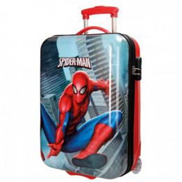 Чемодан Человек Паук (SpiderMan), вертикальный, ABS, 2 колеса, 55 см, 28177