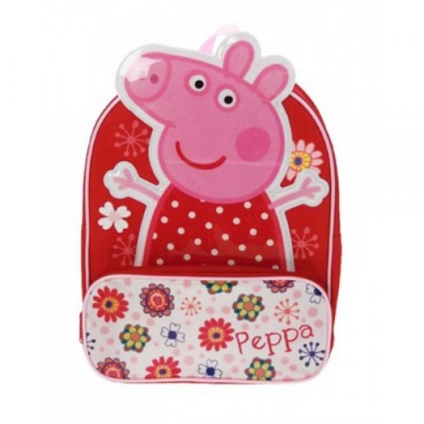 Рюкзак  Peppa Pig (Свинка Пеппа) для девочки, в цветочек