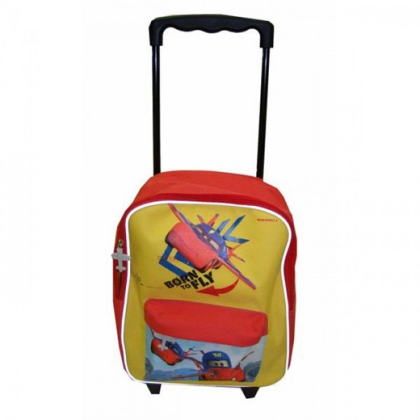 Рюкзак Cars - Fly (Тачки - Самолеты) школьный на колесах, красный