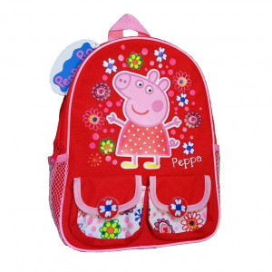 Рюкзак Peppa Pig (Свинка Пеппа) красный вместительный